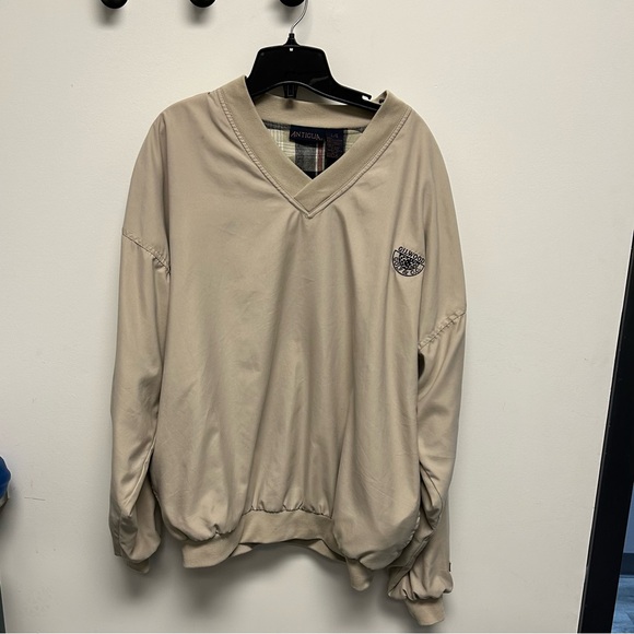Antigua Men’s Golf Pullover, Size L in Light Tan - Picture 3 of 12